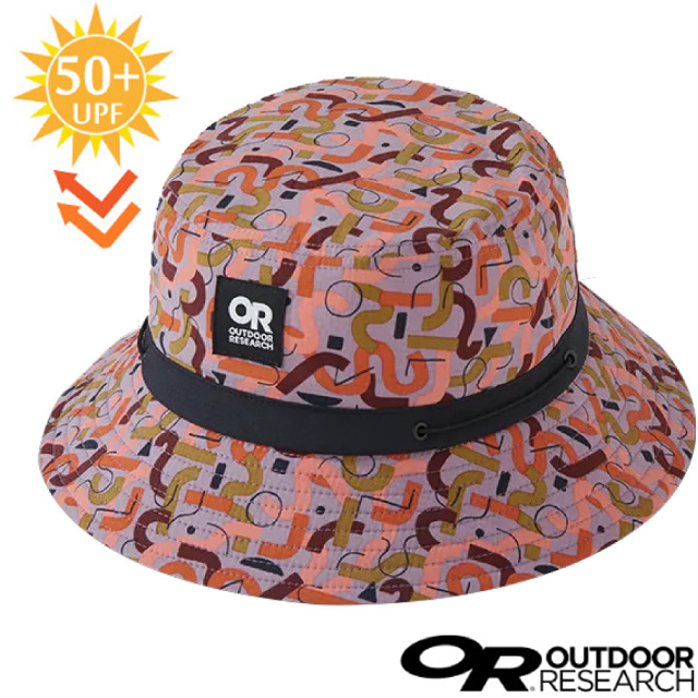 【Outdoor Research】Zendo Bucket Hat抗UV防水透氣中盤帽子/287679-214粉紫花色✿30E010